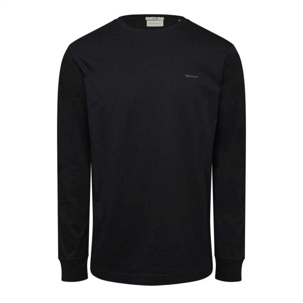 Gant Mens Embroidered Logo T-Shirt / Black